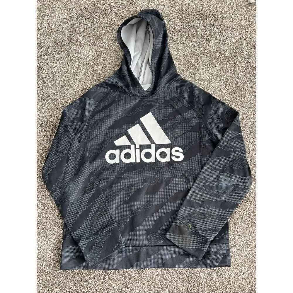 Adidas youth medium (10-12) lightweight camo hoodie